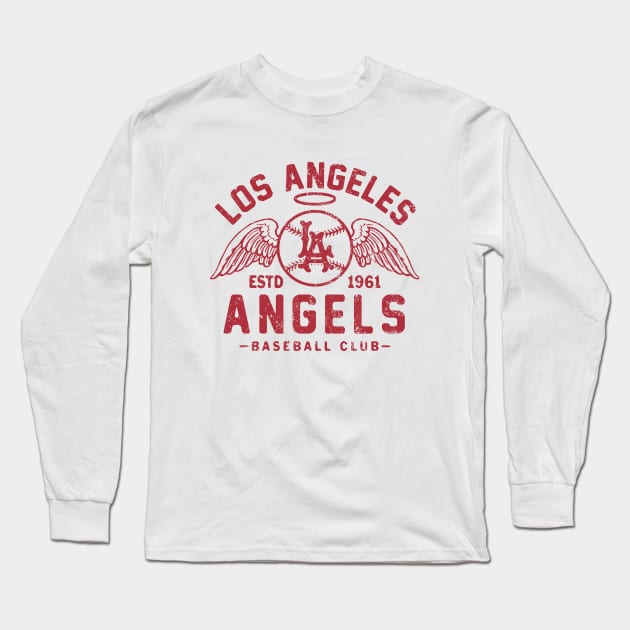 Los Angeles Angels by Buck Tee Long Sleeve T-Shirt by Buck Tee